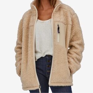 Patagonia Women's Retro-X Coat Fleece Dark natural  Large New With Tags
